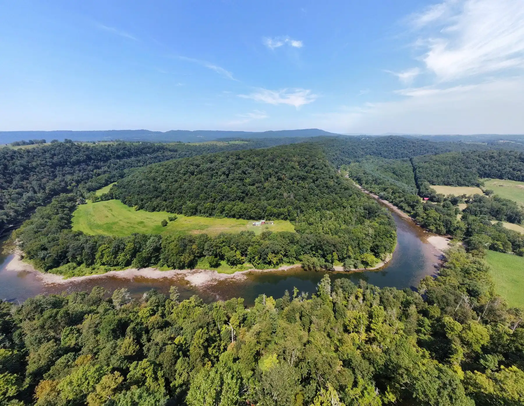 The Greenbrier River, aerial